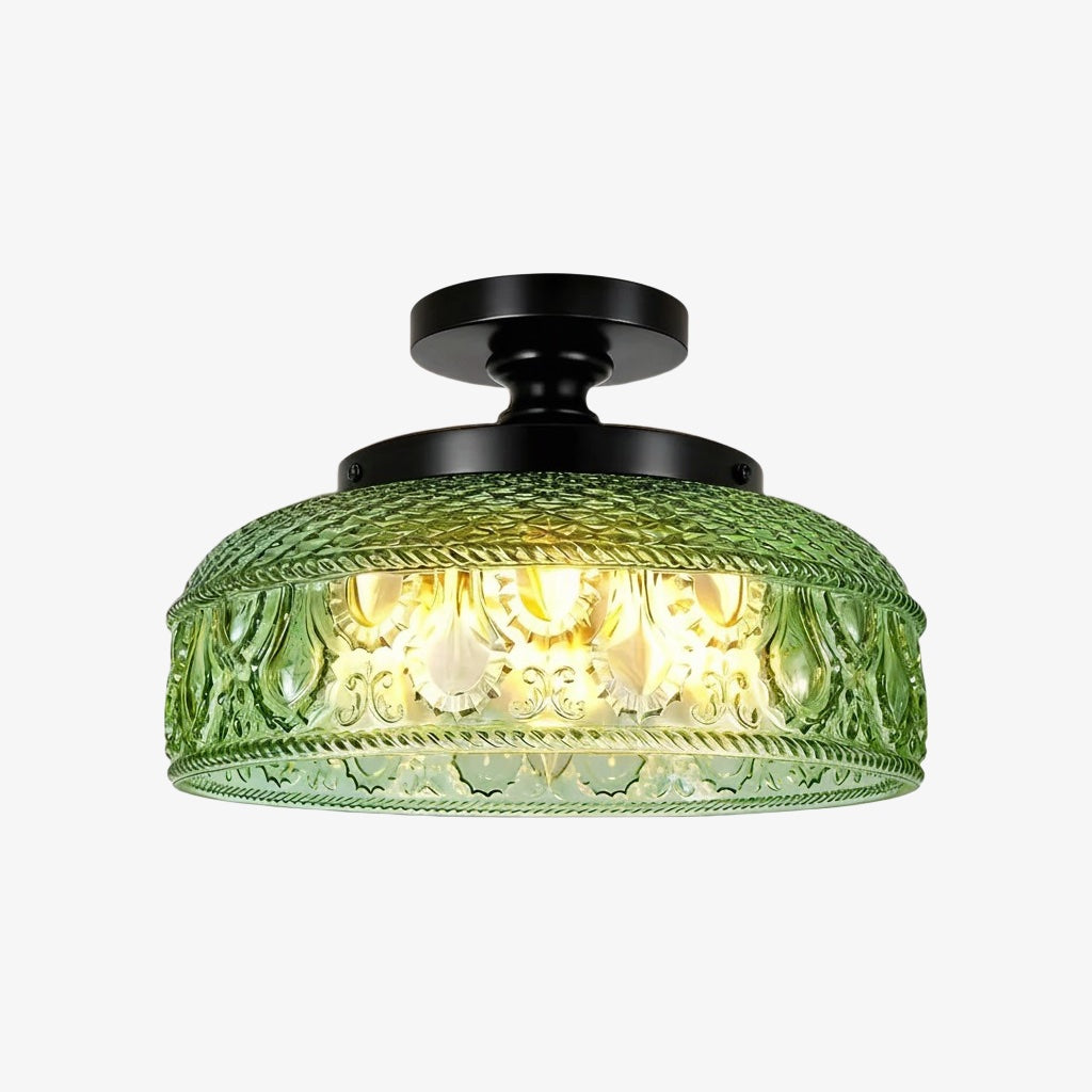 Verdoma Modern Glass Pendant - Minimalist Arc Pendant Light for Kitchen Islands and Dining Areas