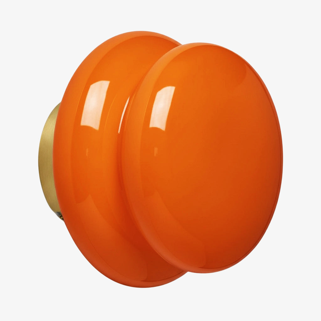 Aplique de pared Coloria Modern Colorful Opal Glass Globe – Ideal para salas de estar y dormitorios