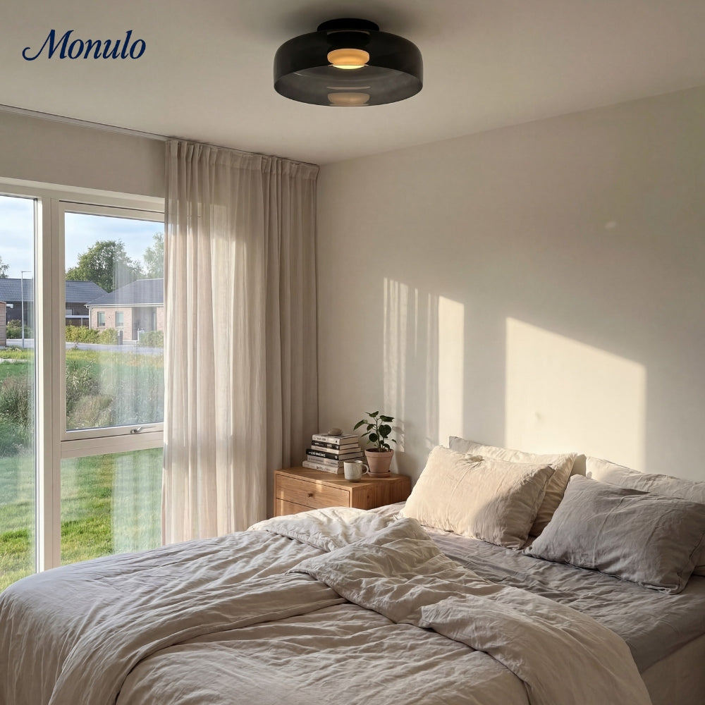 Luz de techo empotrada de vidrio multicapa escultórica Verdoma Diseño moderno escandinavo para espacios de vida