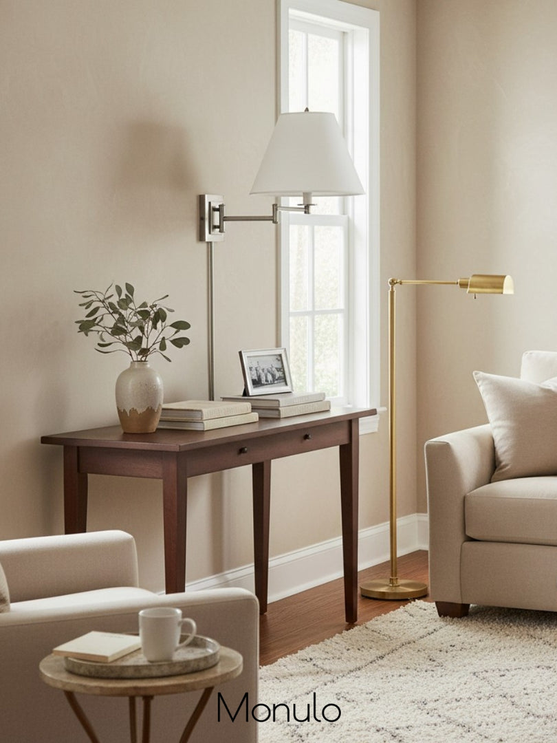 360° Rotatable Wall Sconce - Antique Brass Bedroom Decor