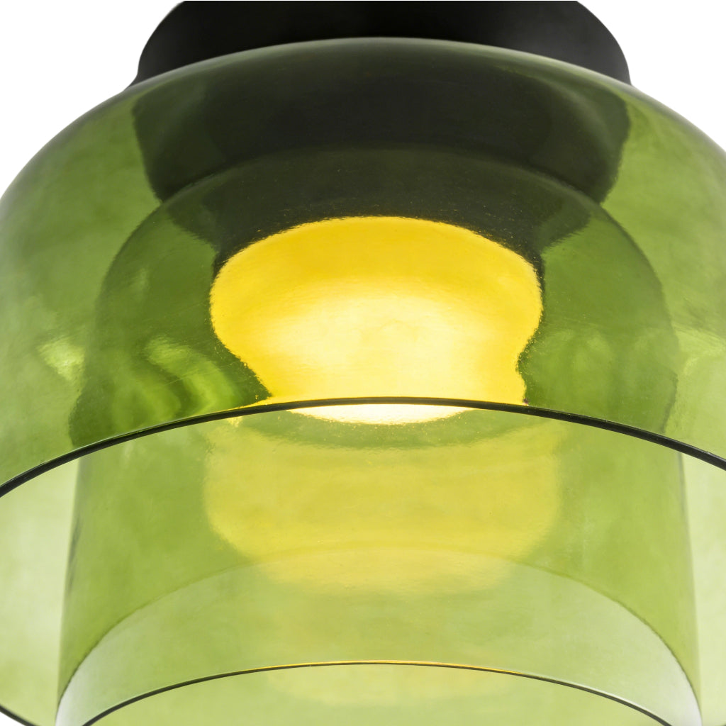 Lámpara de techo Verdoma multicapa con forma de cuenco: vidrio minimalista moderno para salas de estar y comedores.