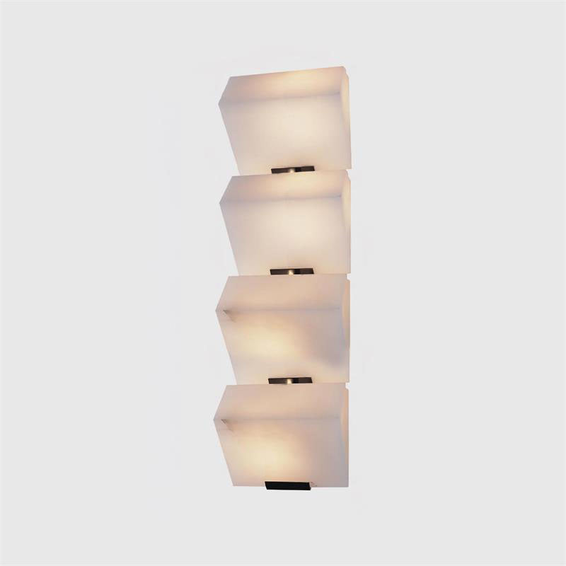 Modern Alabaster Wall Lamp – Minimalist Staircase Sconce for Hallway Corridor Lighting