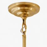 Load image into Gallery viewer, Polished brass ceiling canopy and suspension hardware