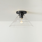 Cargar imagen en el visor de la Galería, Lámpara de techo Conica Cone Flush Mount: lámpara de techo de cristal para espacios modernos
