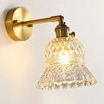 Cargar imagen en el visor de la Galería, Vintage Brass Pineapple Glass Wall Lamp