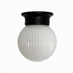 Bild in Gallery-Viewer laden, Style A minimalist glass ceiling lamp in black finish