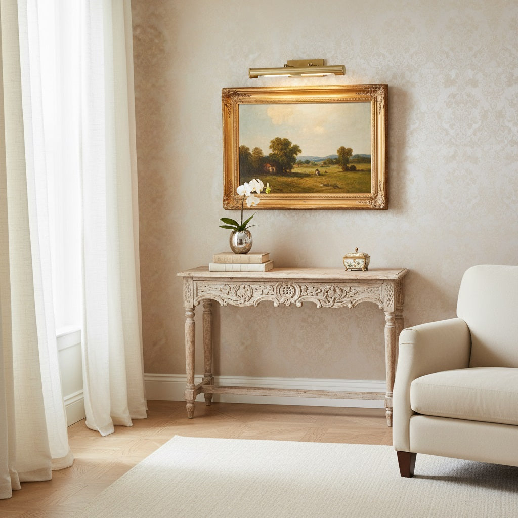 Modo Picture Light - Classic Arch Design Brass Art Light for Gallery Wall