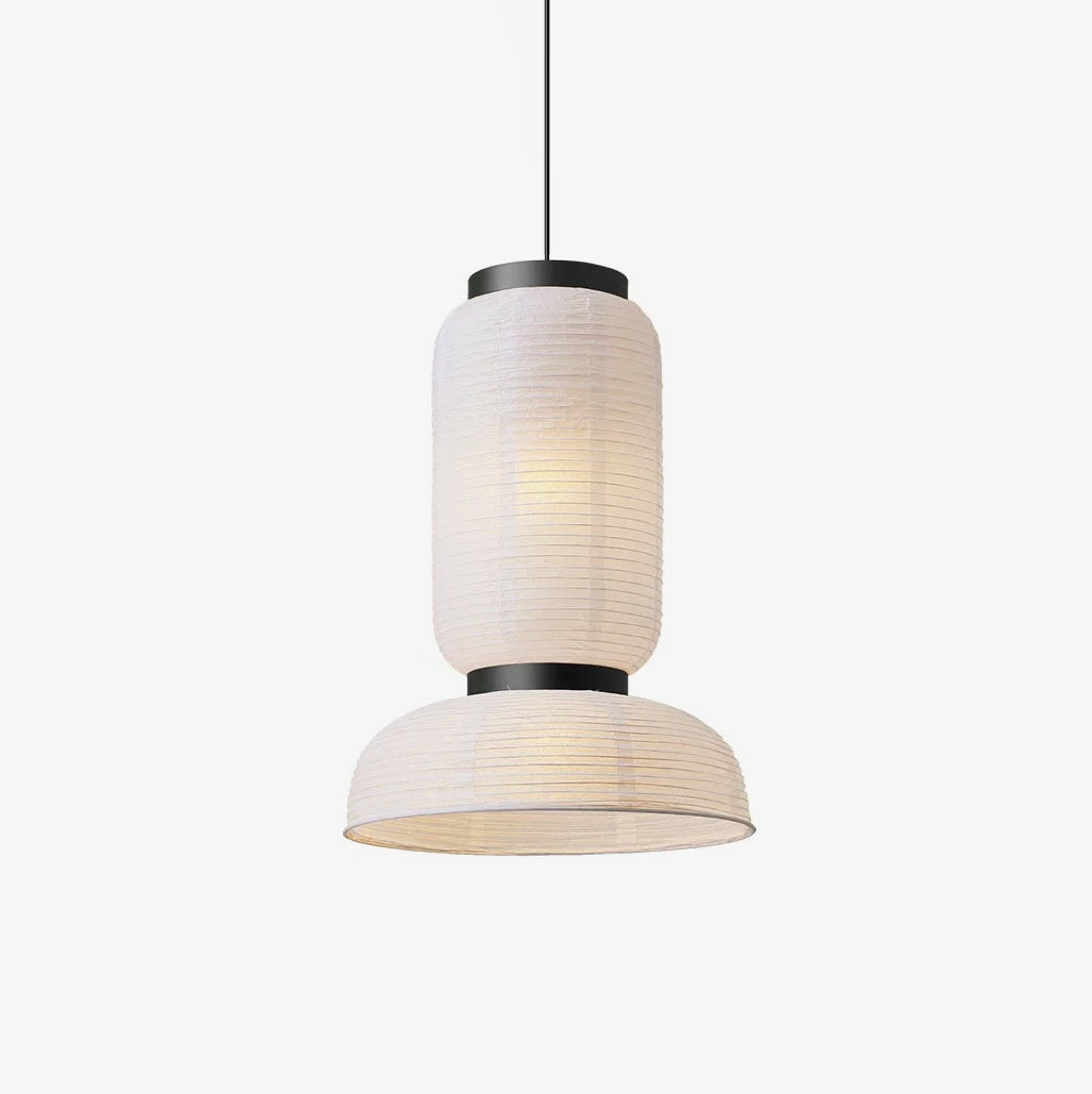 Rounded Layered Paper Plug-In Pendant