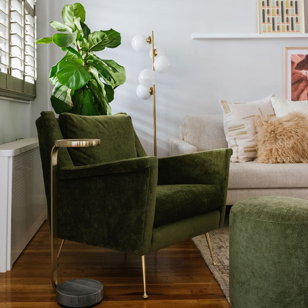 Brina Multi-Light Glass Floor Lamp - Brass and Milk Glass Lighting
