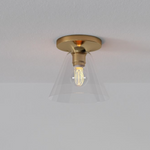 Cargar imagen en el visor de la Galería, Lámpara de techo Conica Cone Flush Mount: lámpara de techo de cristal para espacios modernos
