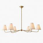 Charger l'image dans la visionneuse de galerie, Fibura Modern Fabric or Pleated Shade Chandelier for Traditional Dining Room