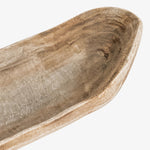 Load image into Gallery viewer, Distressed Paulownia Wood Boat-Shaped Serving Tray detail 9