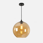 Charger l'image dans la visionneuse de galerie, Smoky Gray Glass Globe Pendant Light