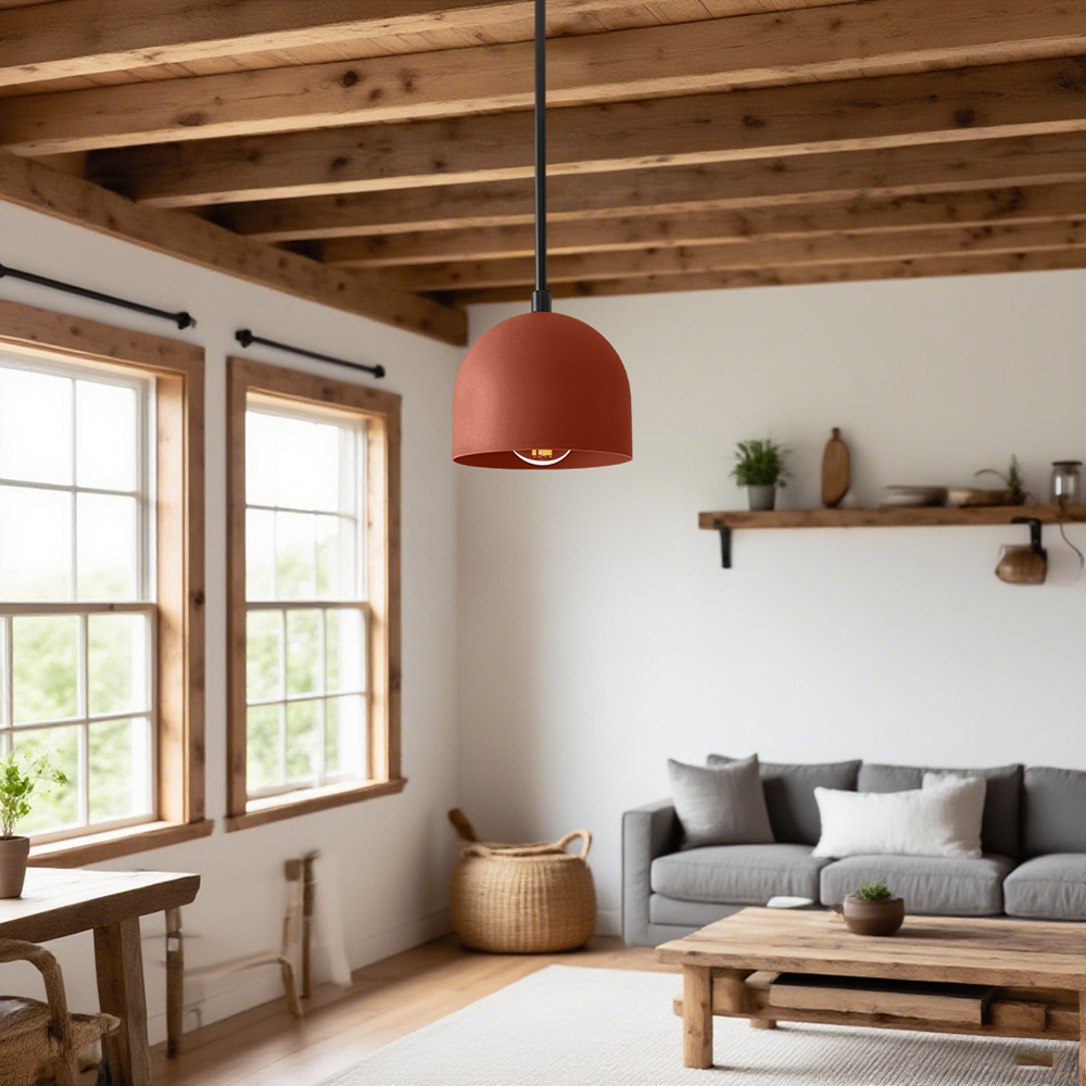 Suspension Farmhouse – Suspension Vanity avec dôme coloré