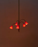 Load image into Gallery viewer, Flora Glass Chandelier
