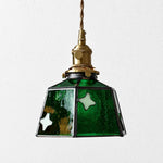 Bild in Gallery-Viewer laden, Handmade Stained Glass Bow Pendant Lamp