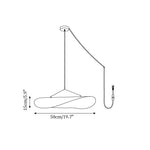Charger l'image dans la visionneuse de galerie, White Silk Cloth Plug-In Pendant Lamp