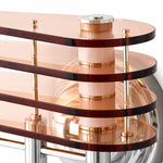Charger l'image dans la visionneuse de galerie, Chrome wall plate and mounting screw detail of Bauhaus wall sconce