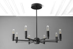 Charger l&#39;image dans la visionneuse de galerie, Lustre moderne Mobilux Line - Suspension à 8 bras style milieu du siècle
