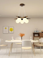 Load image into Gallery viewer, Wooden Star With Glass Chandelier
