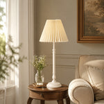 Load image into Gallery viewer, French Country Fabric Metal Table Lamp