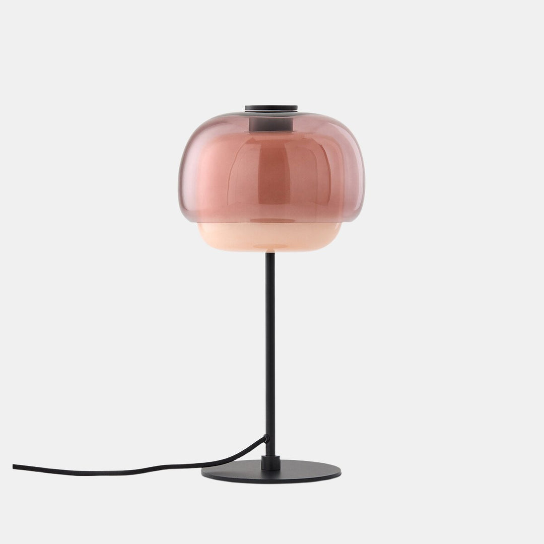 Clinco Duo-Sphere Table Lamp – Retro-Modern Glass Lamp for Living Room