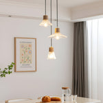 Bild in Gallery-Viewer laden, Nordische Hanfseil Glas Pendelleuchte