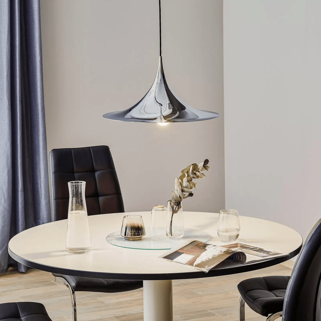 Arch-Shaped Aluminum Plug-In Pendant Light