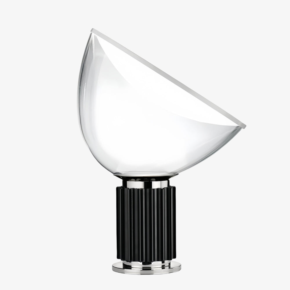 Lámpara de Mesa de Vidrio Moderna Bowlum - Luz Ambiental Icónica en Forma de Cuenco para Sala de Estar N46