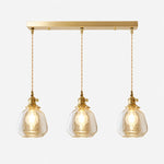 Charger l'image dans la visionneuse de galerie, Bubble Glass Brass Pendant Light