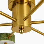 Bild in Gallery-Viewer laden, Green Jade Radial Semi-Flush Ceiling Light