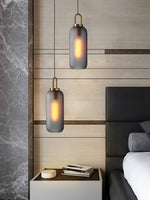 Bild in Gallery-Viewer laden, Copper-Plated Glass Plug-In Swag Pendant