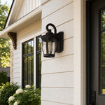Load image into Gallery viewer, Vintage Rain Glass Outdoor Wall Sconce
