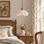 Load image into Gallery viewer, Vintage Lace Lamp Shade Covers with Bows, Pearls &amp; Floral Details