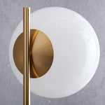 Cargar imagen en el visor de la Galería, Lámpara de mesa Alessora Sphere: moderna lámpara de escritorio de metal y mármol
