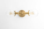 Cargar imagen en el visor de la Galería, Lumio Globe Industrial Vanity Lighting- Modern Double Globe Wall Light

