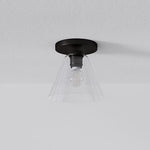 Cargar imagen en el visor de la Galería, Lámpara de techo Conica Cone Flush Mount: lámpara de techo de cristal para espacios modernos
