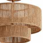 Load image into Gallery viewer, Layered rattan shade detail