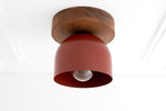 Charger l&#39;image dans la visionneuse de galerie, Metio Dome Modern Rustic Ceiling Light - Wooden and Metal Fusion
