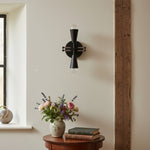 Charger l&#39;image dans la visionneuse de galerie, Pyralis Cone Art Deco Brass Sconce - Industrial Vanity Light
