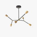 Load image into Gallery viewer, Mobilux Line Industrial Geometric Chandelier - Chrome Nickel Ceiling Light
