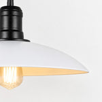 Load image into Gallery viewer, Matte Black Wide Dome Pendant Light