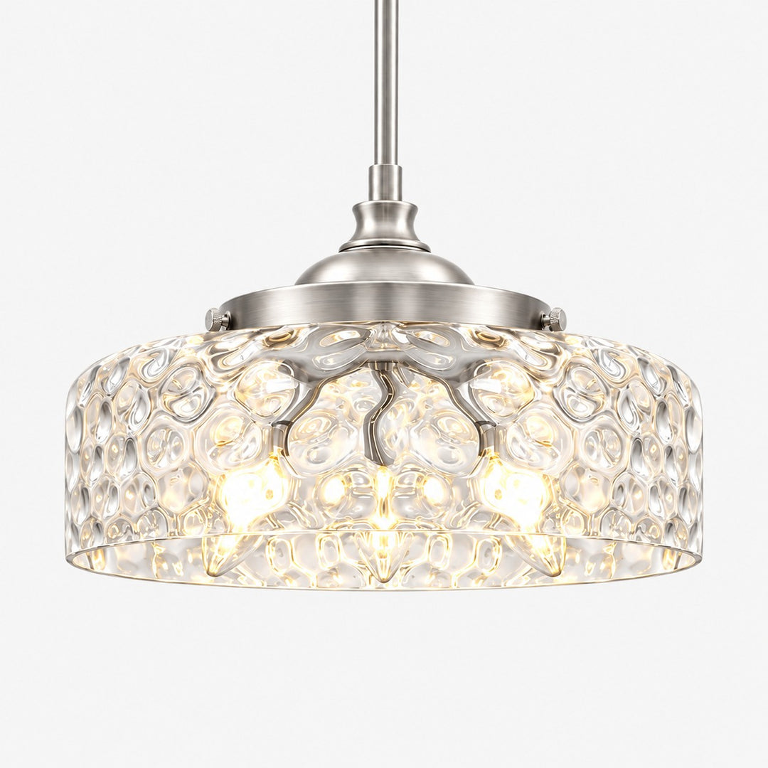 Vintage Adjustable Glass Pendant Light