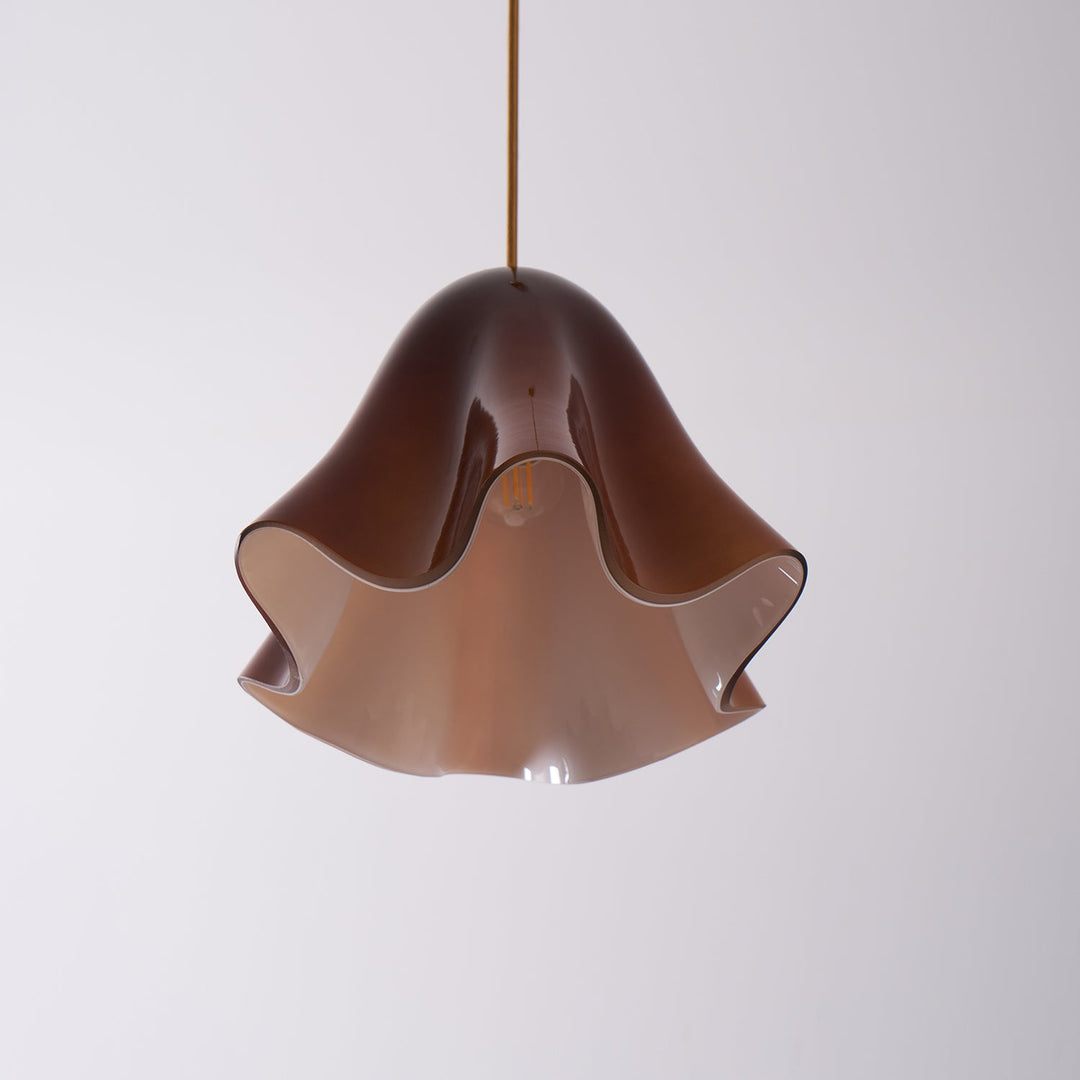 Bellina Wave-Edge Glass Pendant Lamp — Organic Contemporary Style for Dining & Living