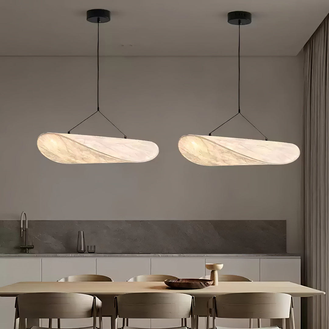 Cloudlike Mulberry Silk Plug-In Pendant Light