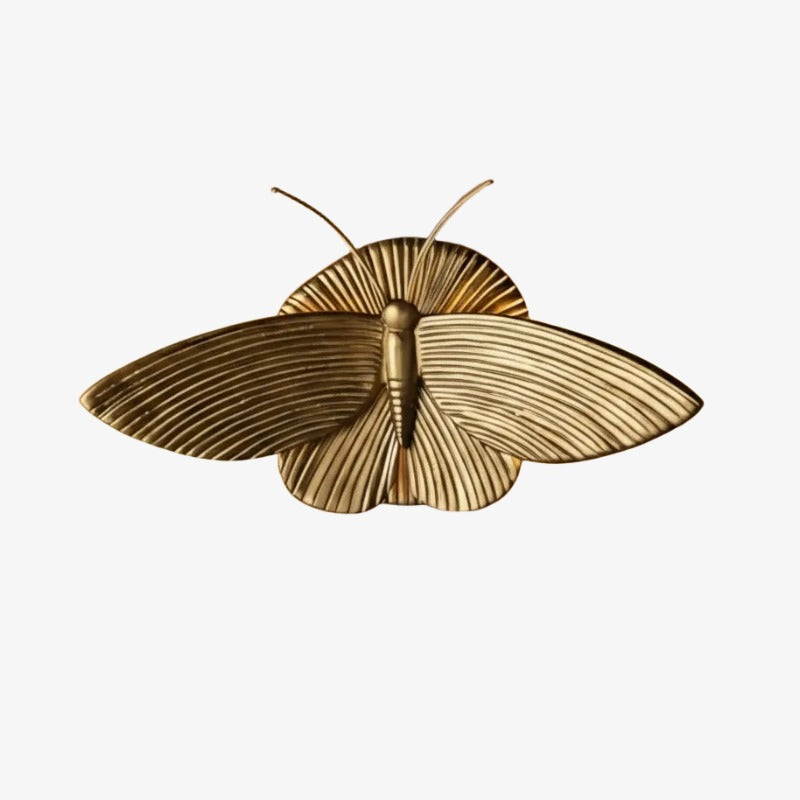 Applique murale en forme de papillon Mothriel - Luminaire décoratif sculptural pour chambre