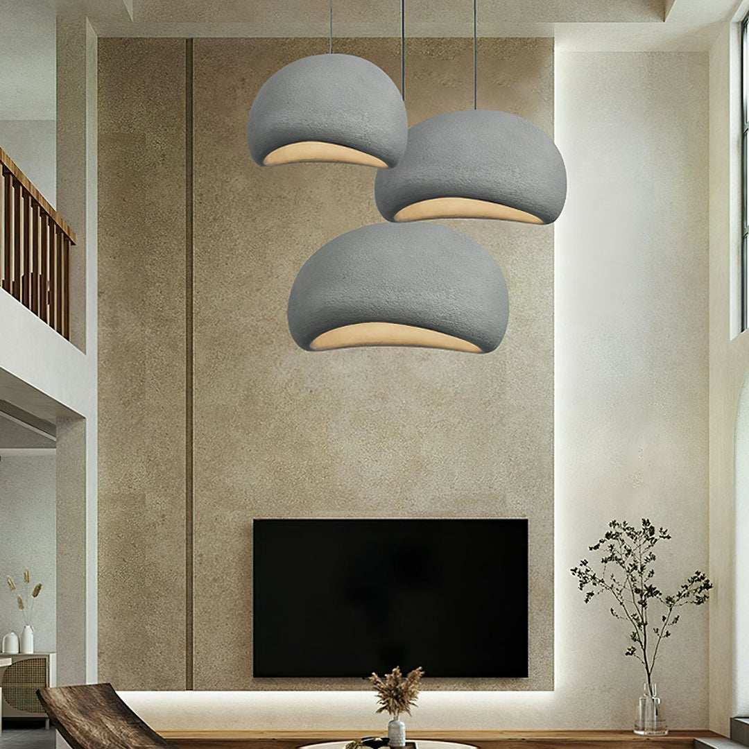 Sculptural Polystyrene Plug-In Pendant Light