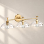 Cargar imagen en el visor de la Galería, Brushed Moderne Brass, 3 lights
