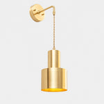 Bild in Gallery-Viewer laden, Pendant style brass wall sconce front SKU image