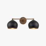 Charger l'image dans la visionneuse de galerie, Auruca Globe Wall Light Bellflower Inspired Shape - Minimalist Metal Glass Sconce for Living Room